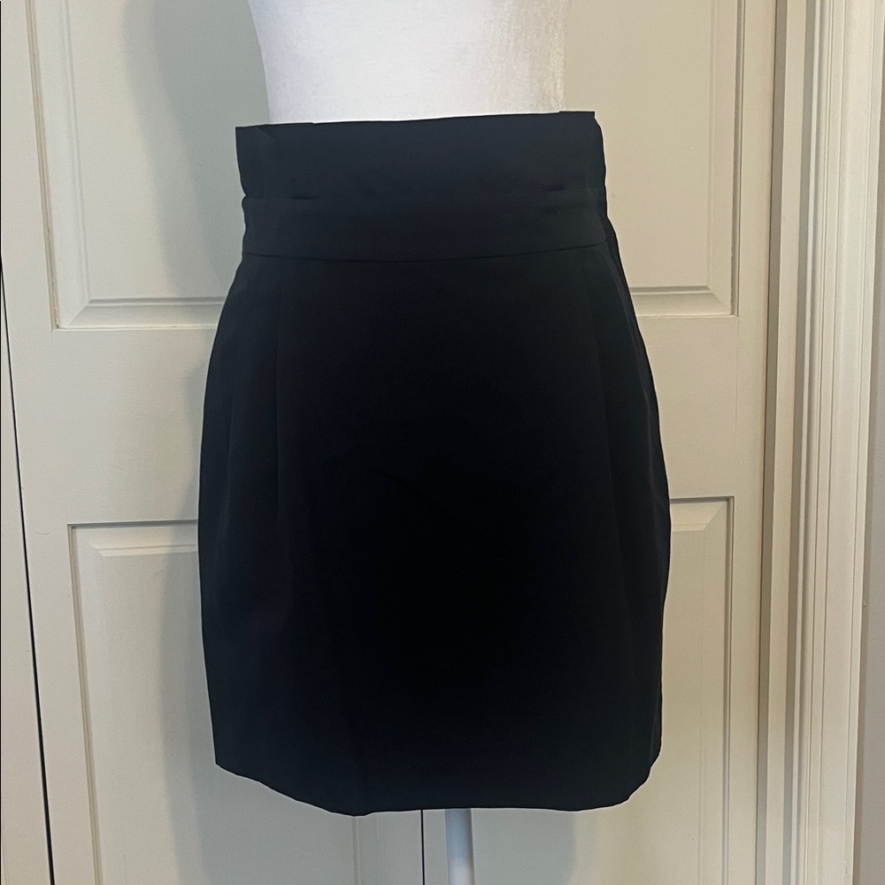 Kate Spade Skirt the Rules navy silk and cotton blend skirt size 4
